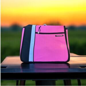 Pink Travel Messenger Laptop Commuter TravelMaker Bag with Adjustable Strap NEW